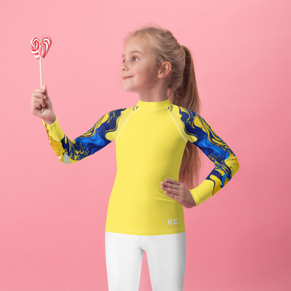 Kids Rash Guard-Ink Pattern III