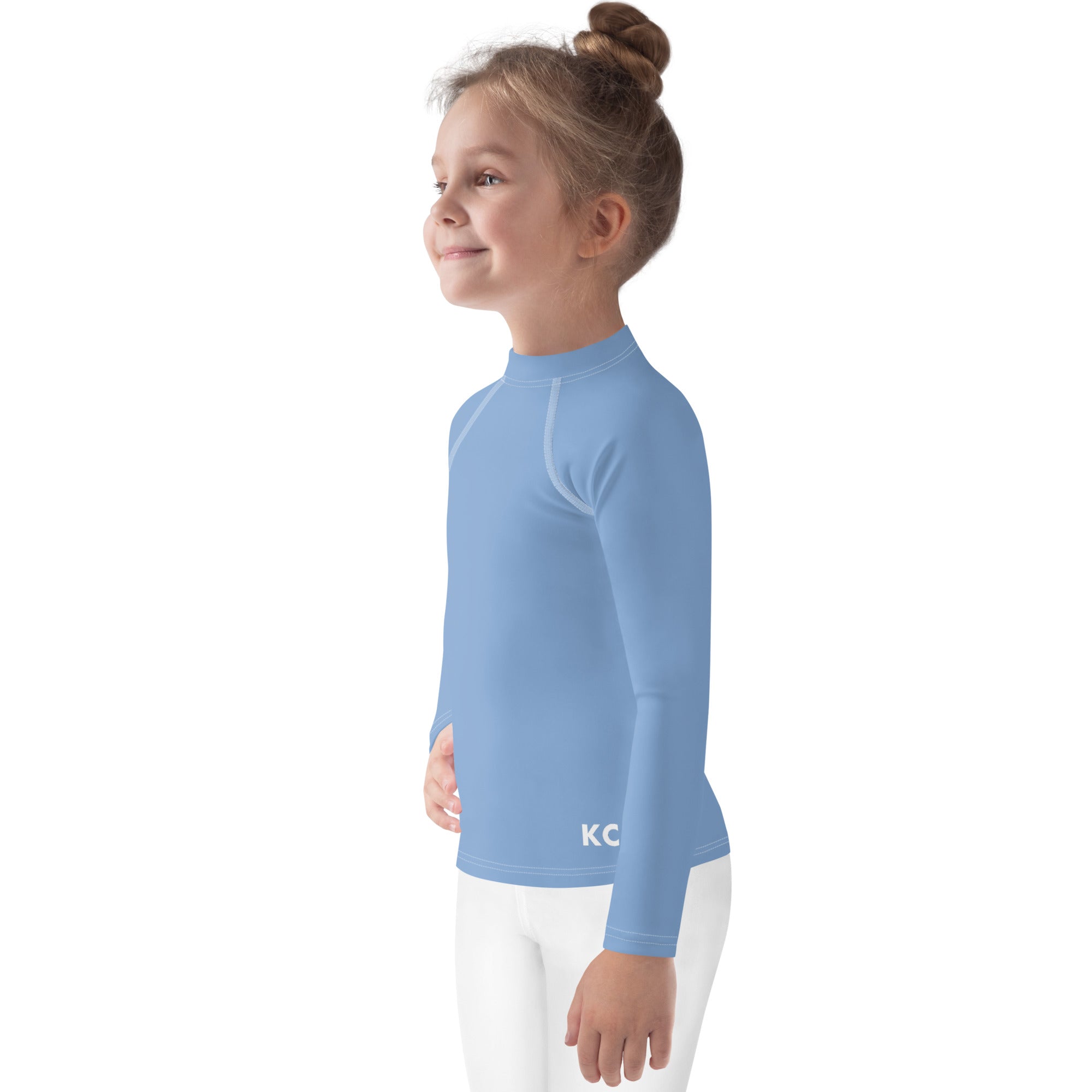 Kids Rash Guard- Light Blue