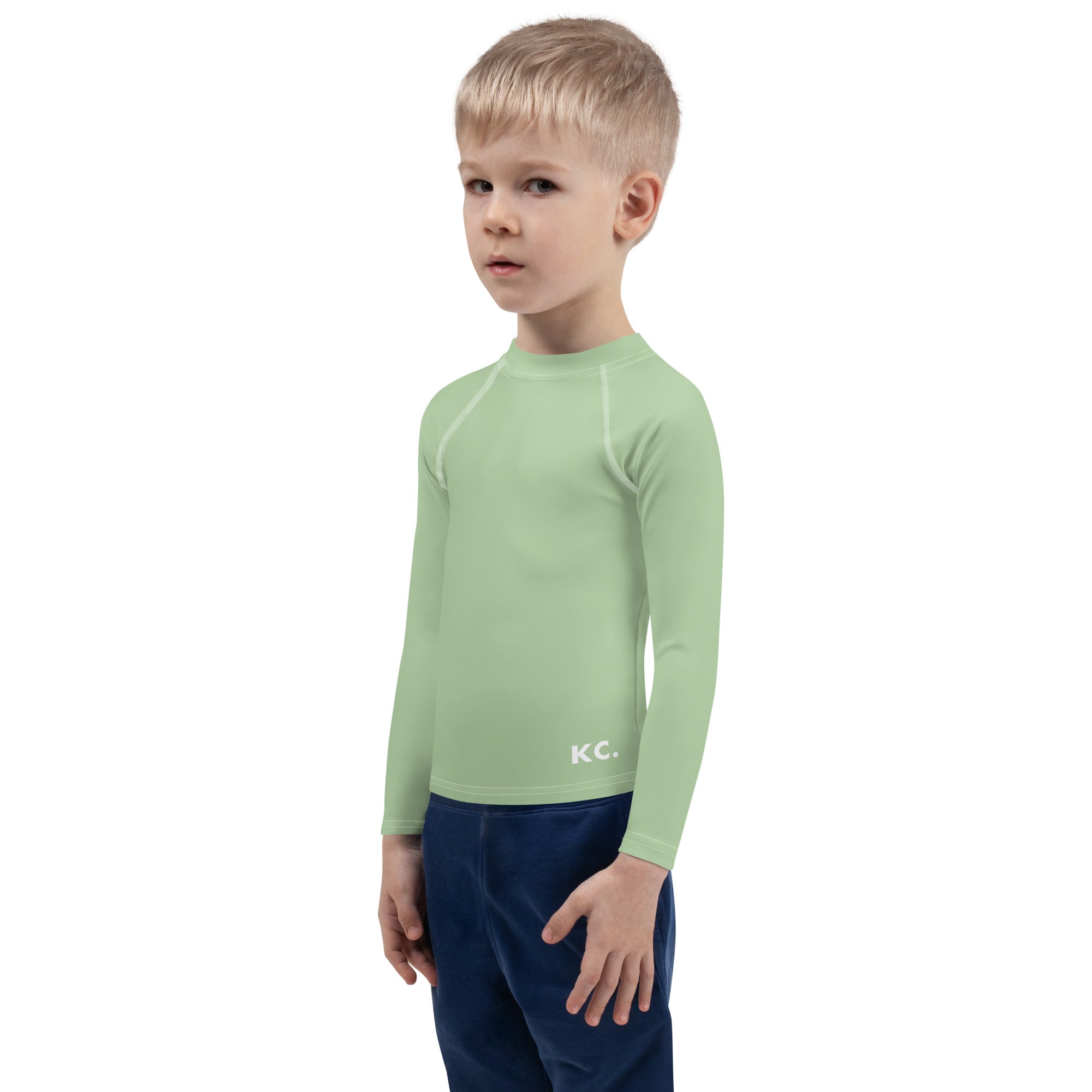 Kids Rash Guard- Light Green