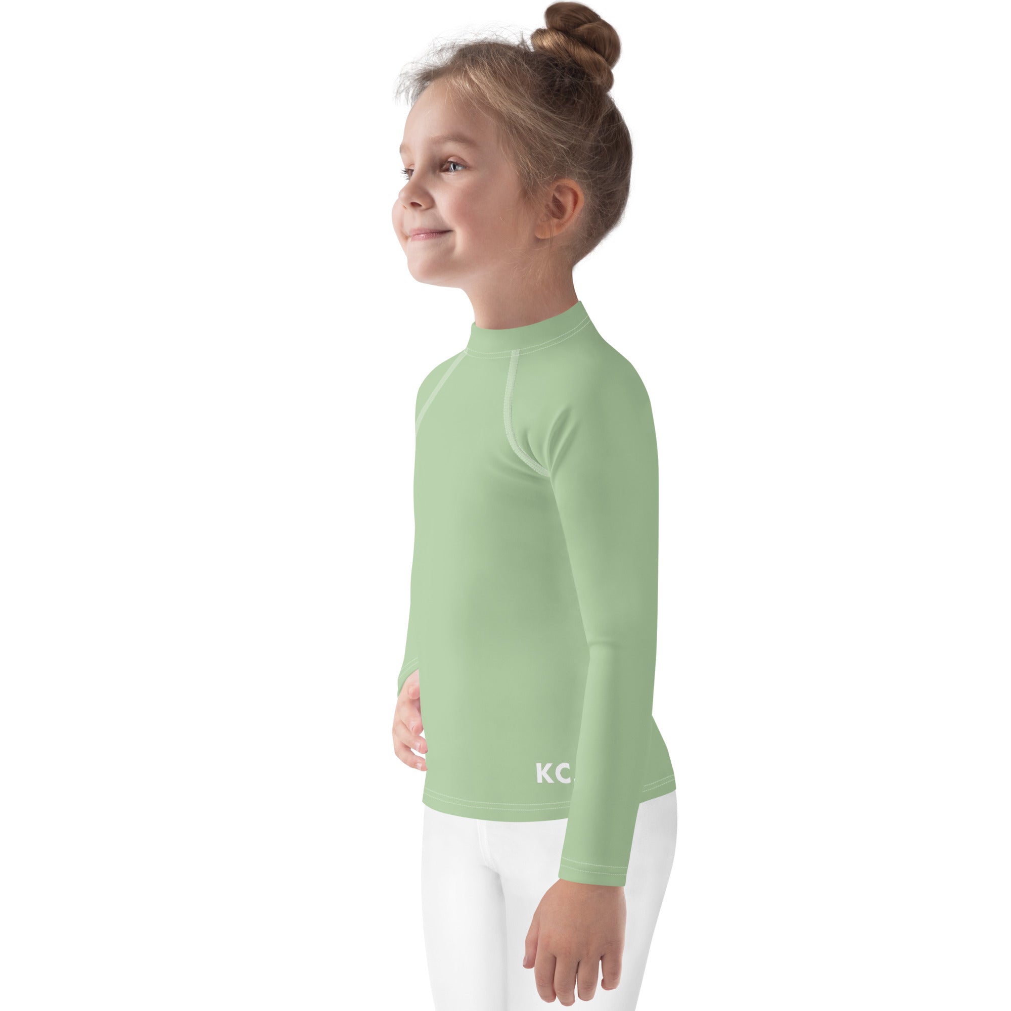 Kids Rash Guard- Light Green