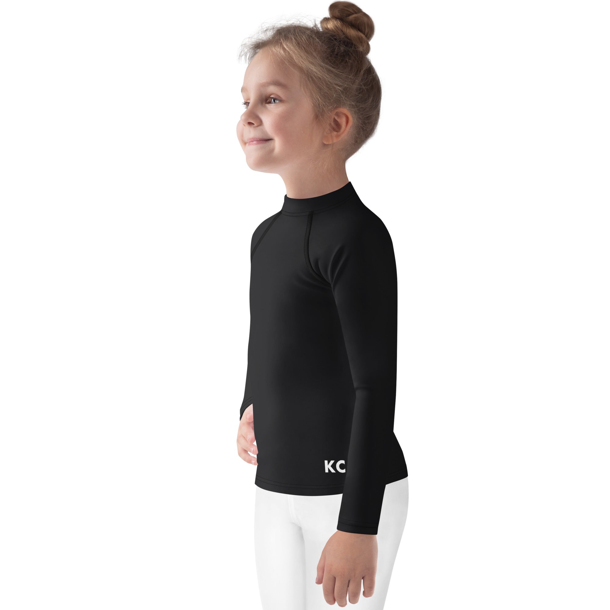 Kids Rash Guard- Black