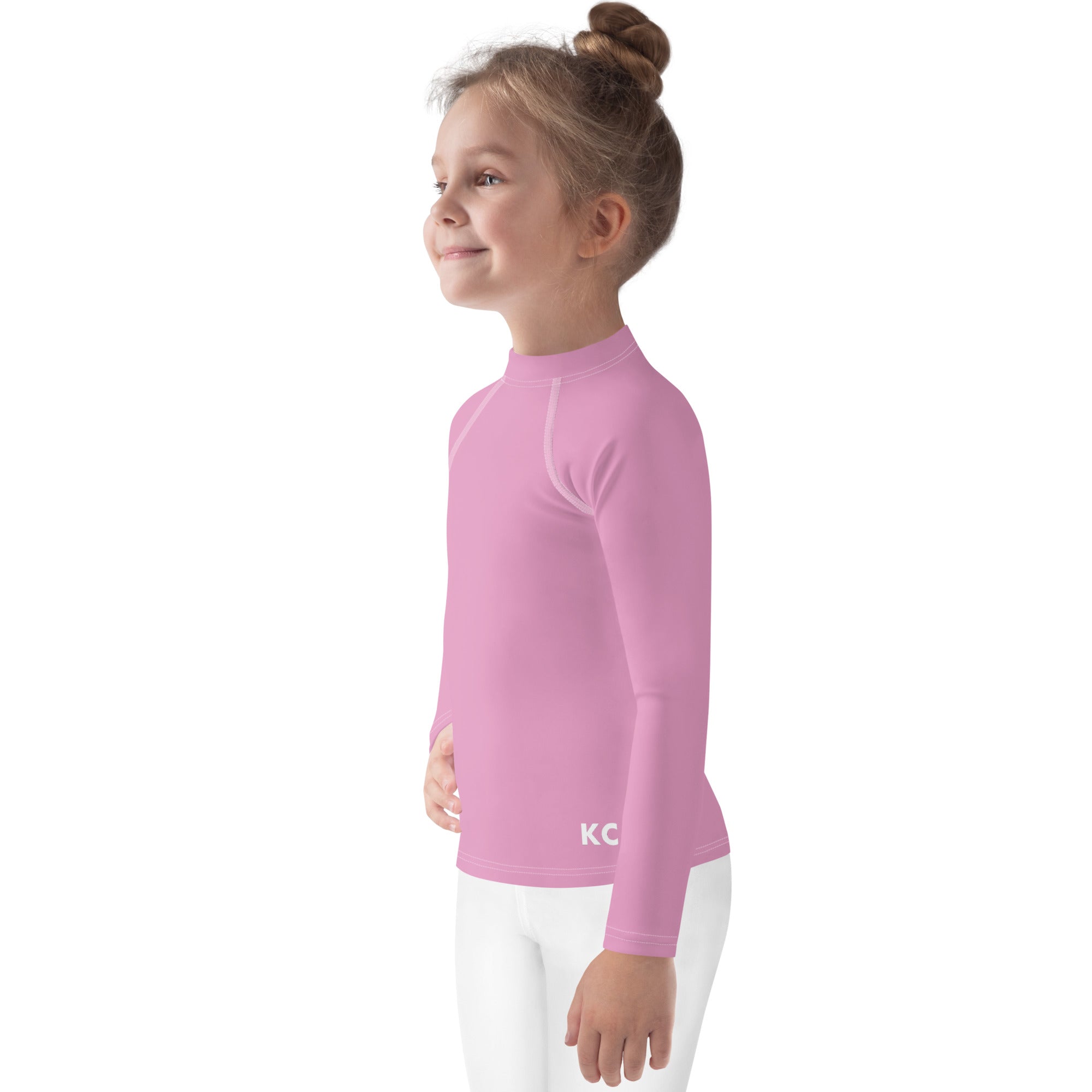 Kids Rash Guard- Pink