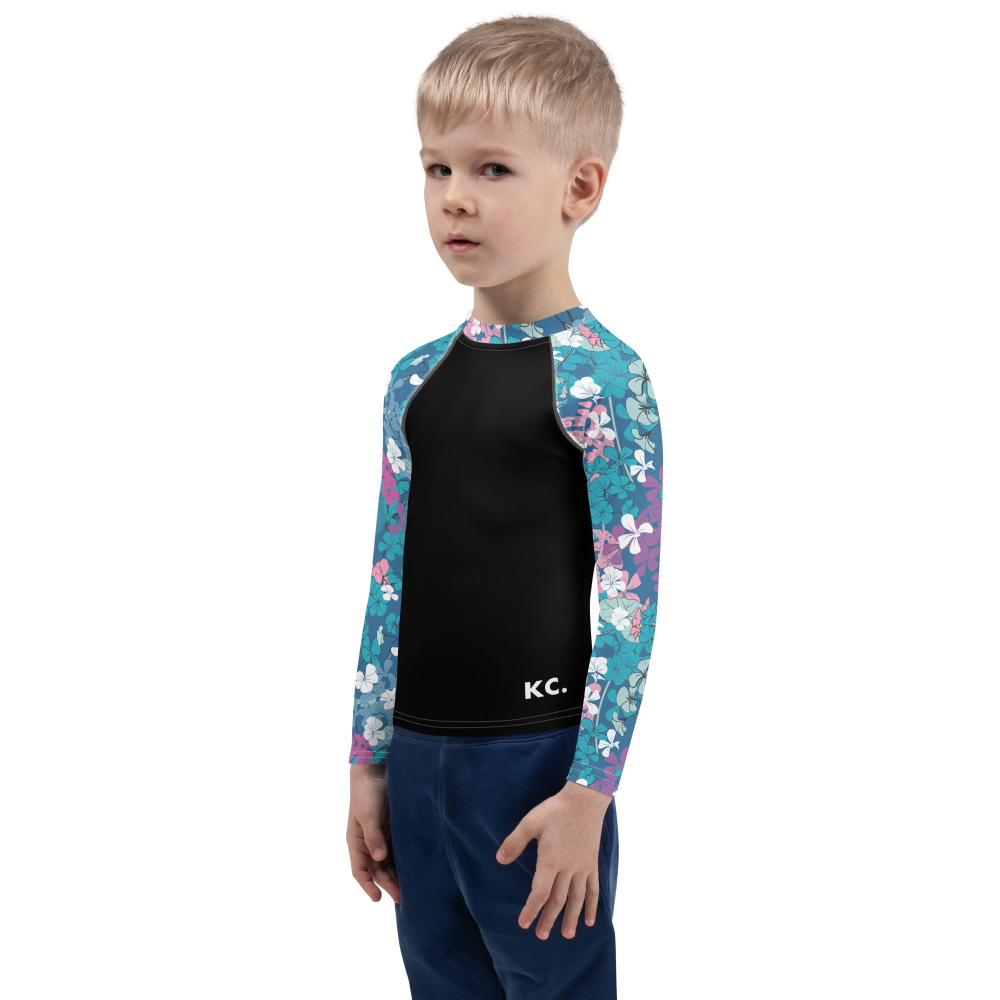 Kids Rash Guard- Floral Garden