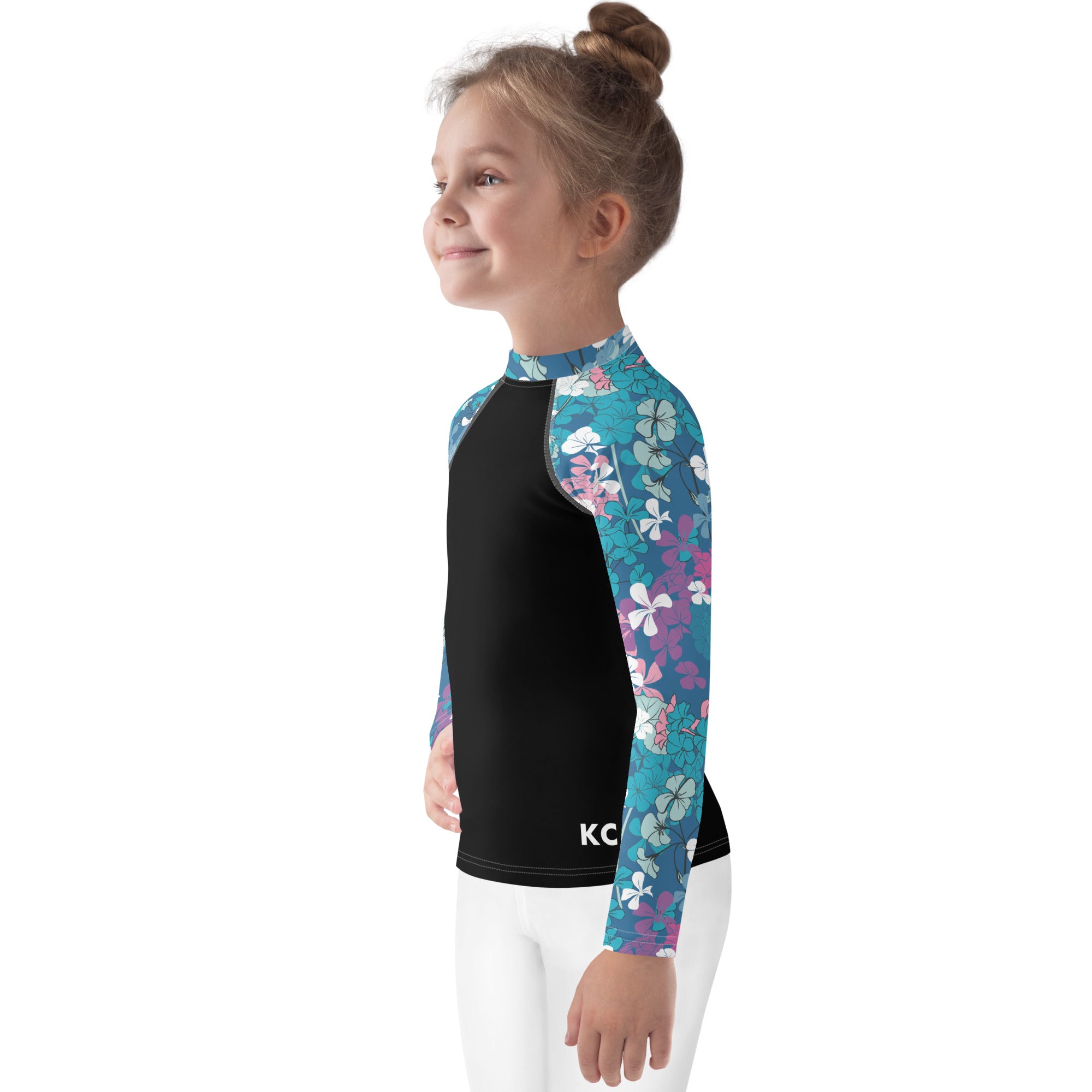 Kids Rash Guard- Floral Garden