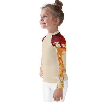 Kids Rash Guard-Ink Pattern II