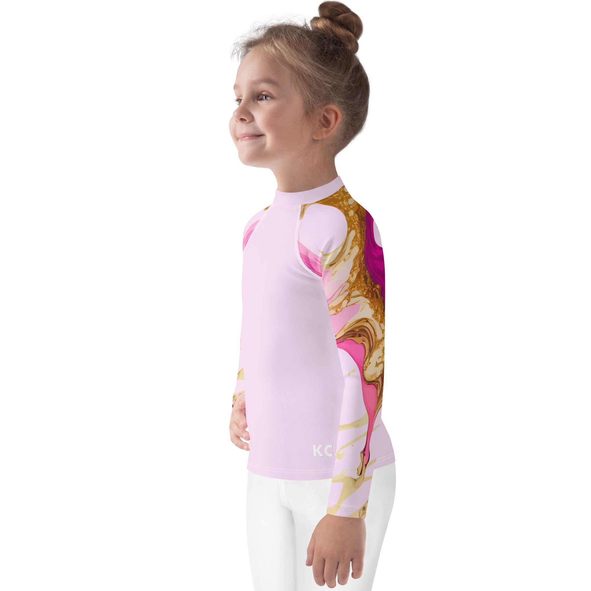 Kids Rash Guard-Ink Pattern I