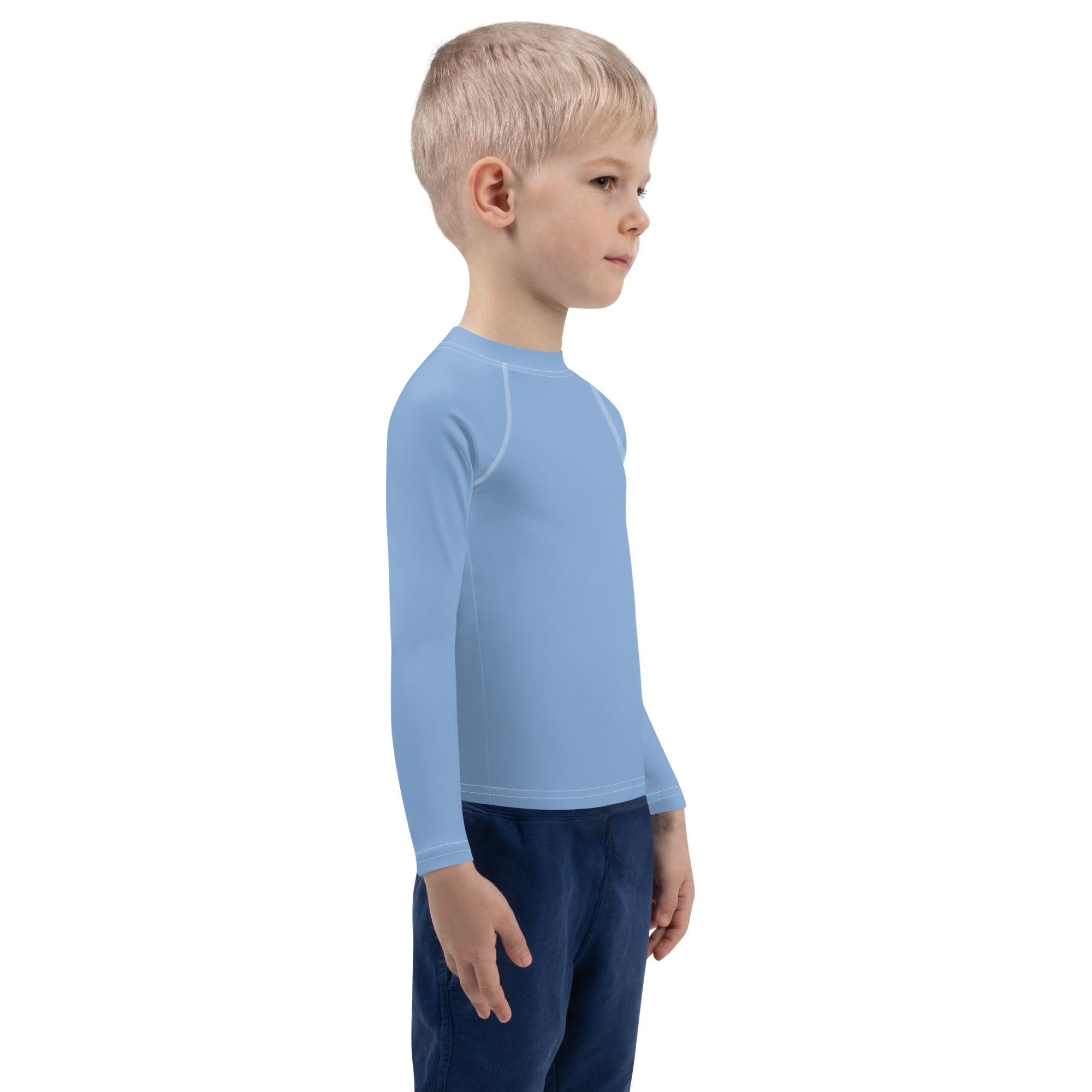 Kids Rash Guard- Light Blue