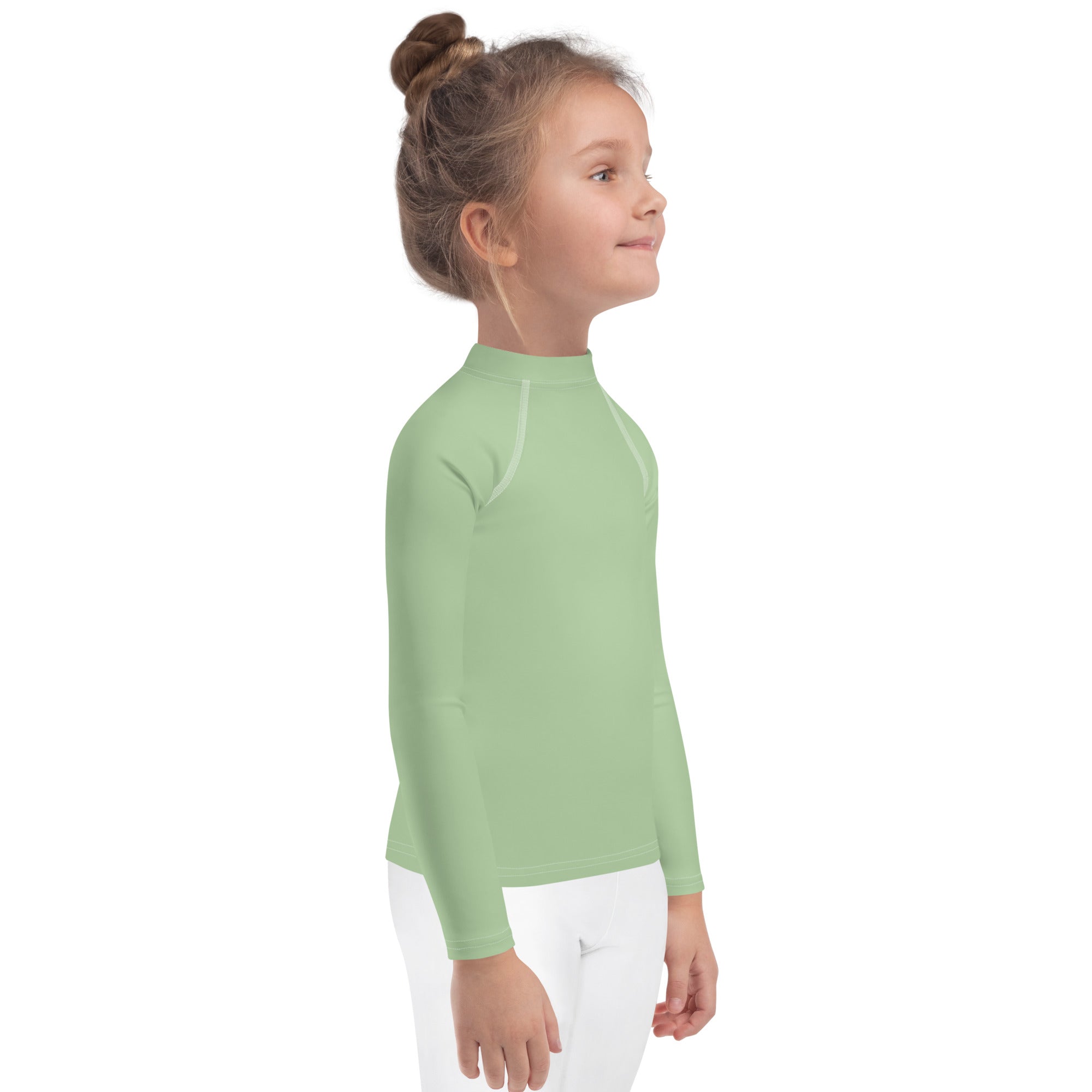 Kids Rash Guard- Light Green