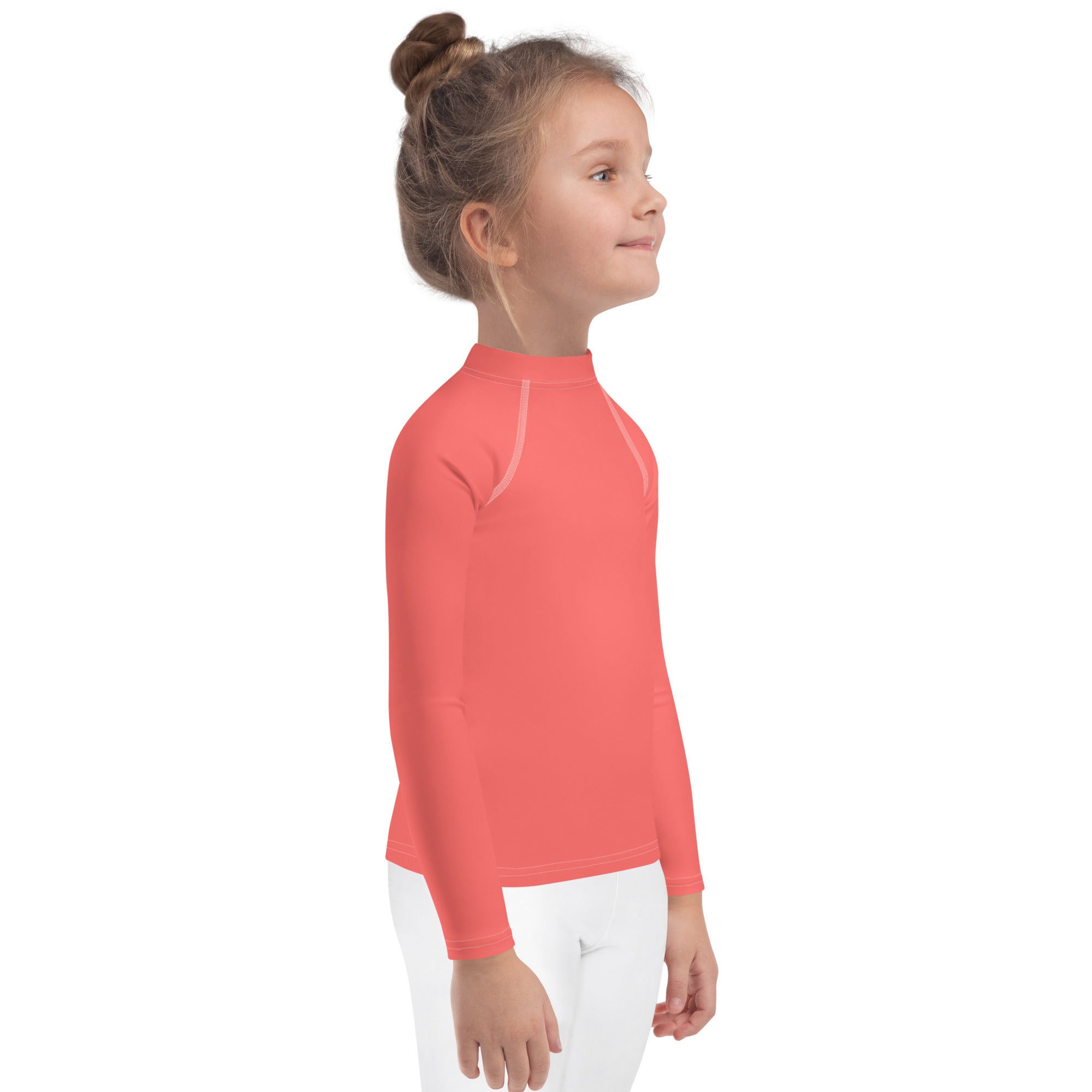 Kids Rash Guard- Coral