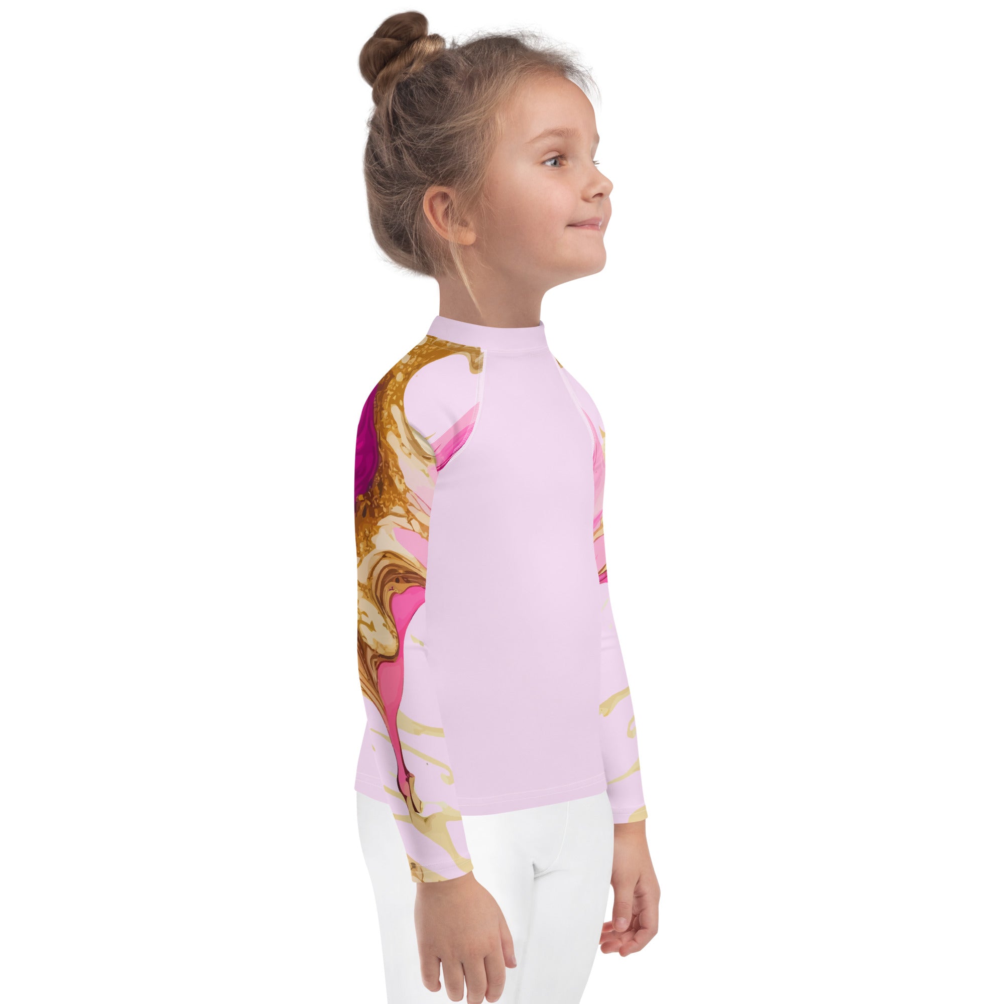 Kids Rash Guard-Ink Pattern I