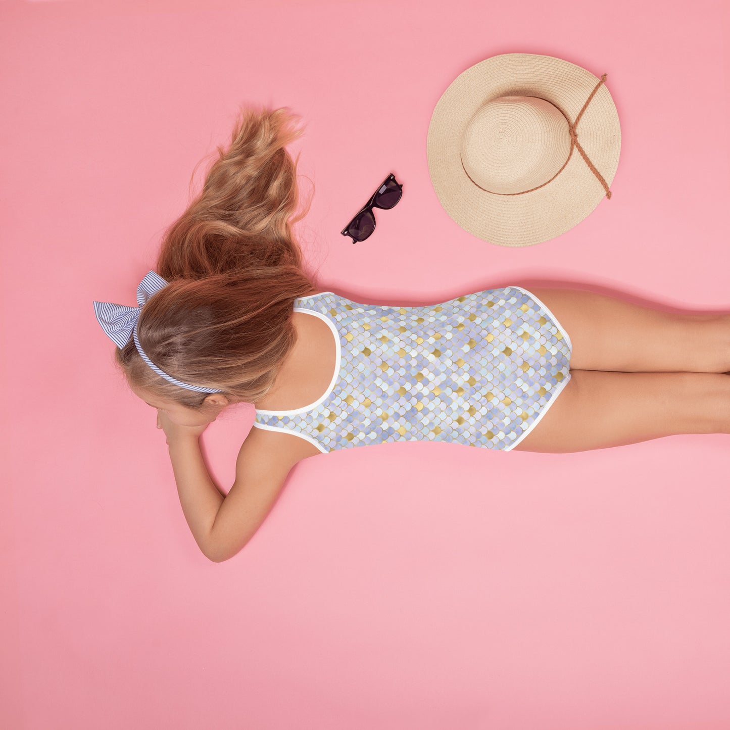 Kids Swimsuit- Mermaid Blue