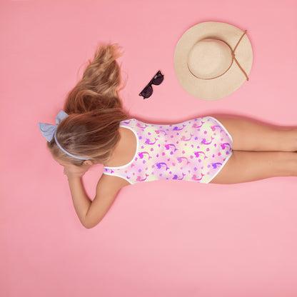 Kids Swimsuit- Mermaid Pink and Blue
