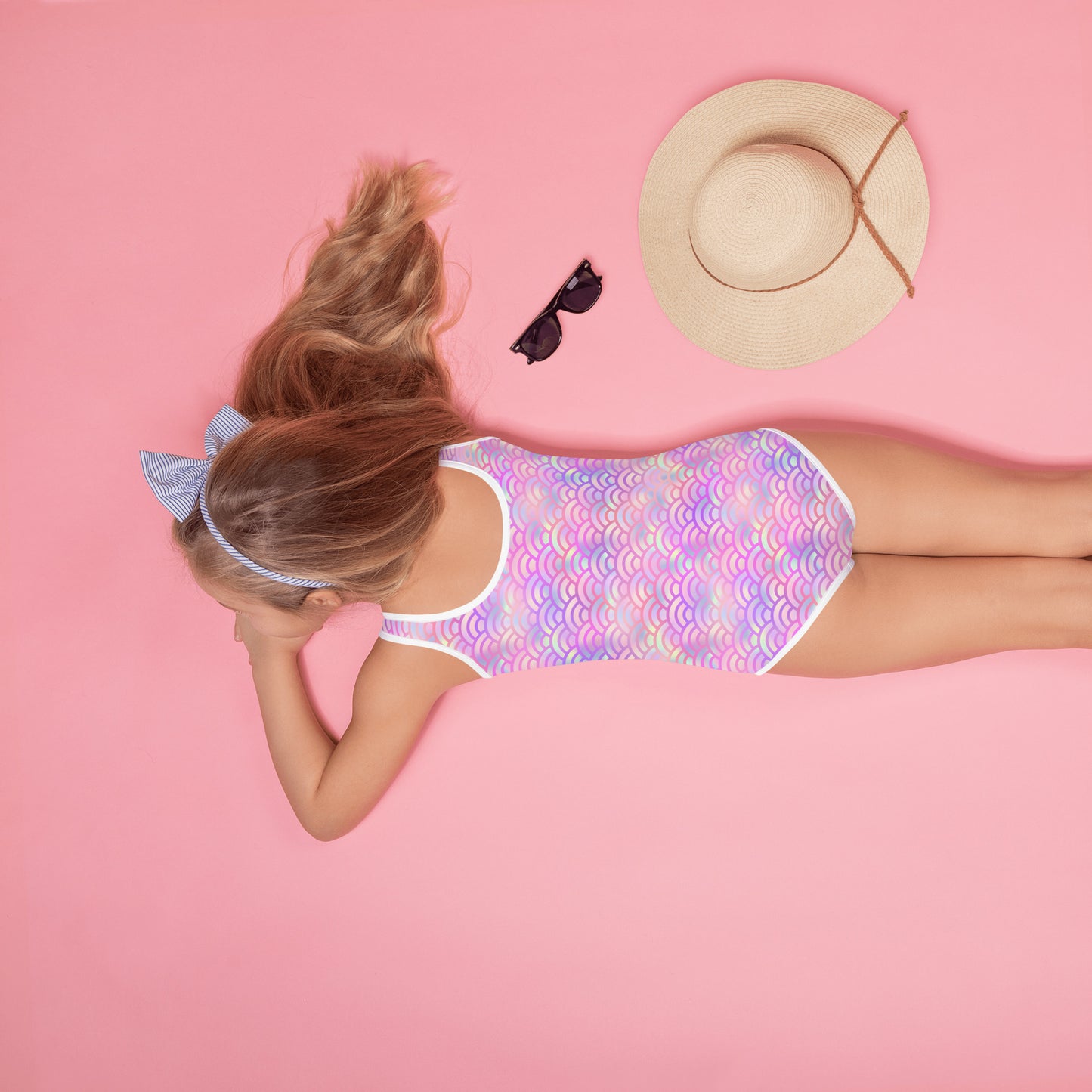 Kids Swimsuit- Mermaid Pink