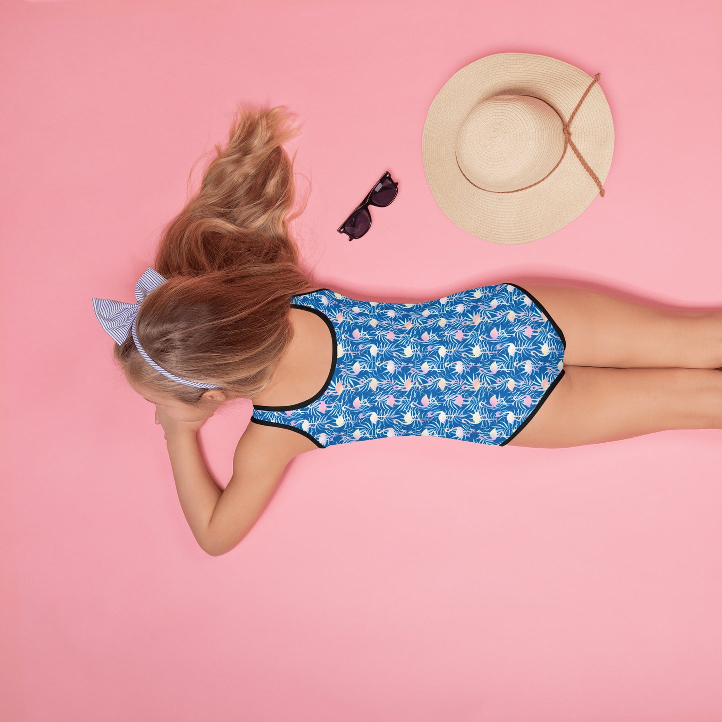 Kids Swimsuit- Summer Flamingo