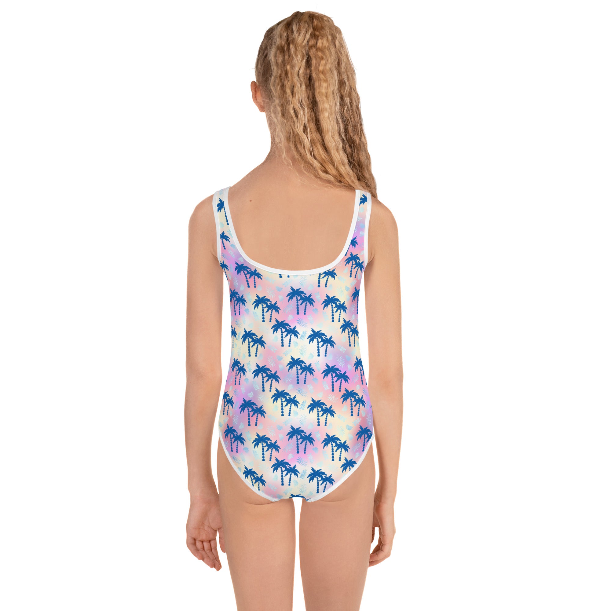 Kids Swimsuit- Summer Palm trees