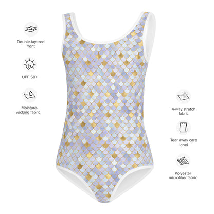 Kids Swimsuit- Mermaid Blue
