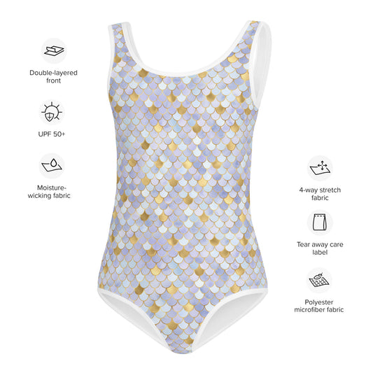 Kids Swimsuit- Mermaid Blue