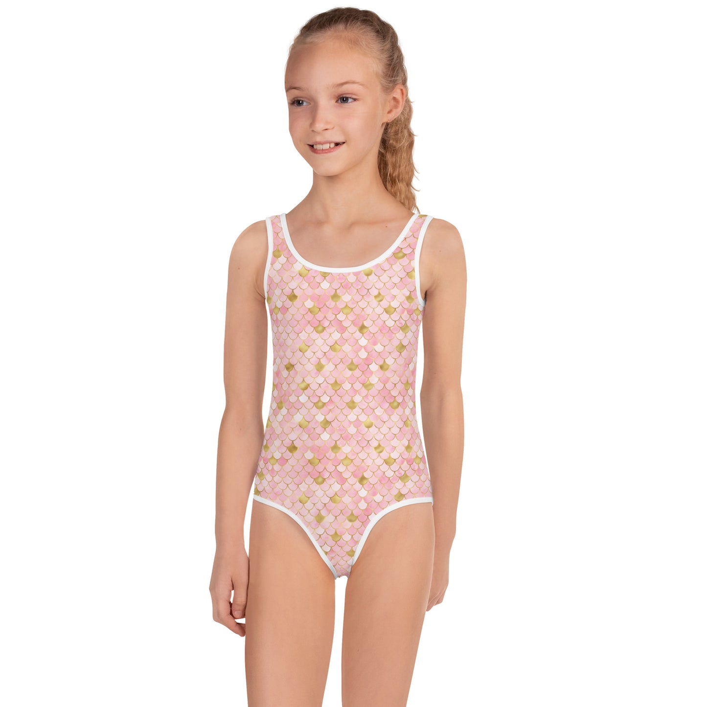 Kids Swimsuit- Mermaid Pink