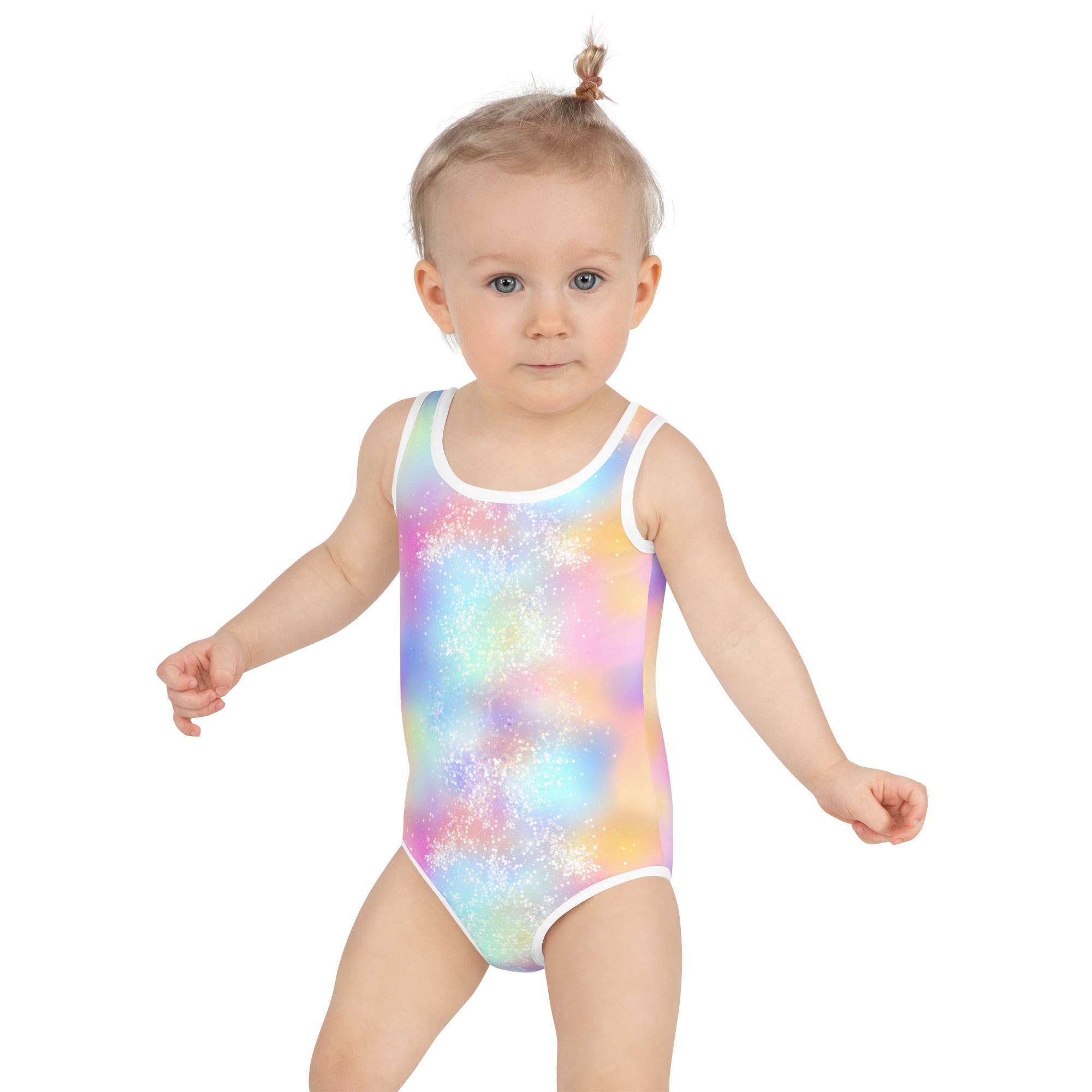 Kids Swimsuit- Multi colour and sparkles