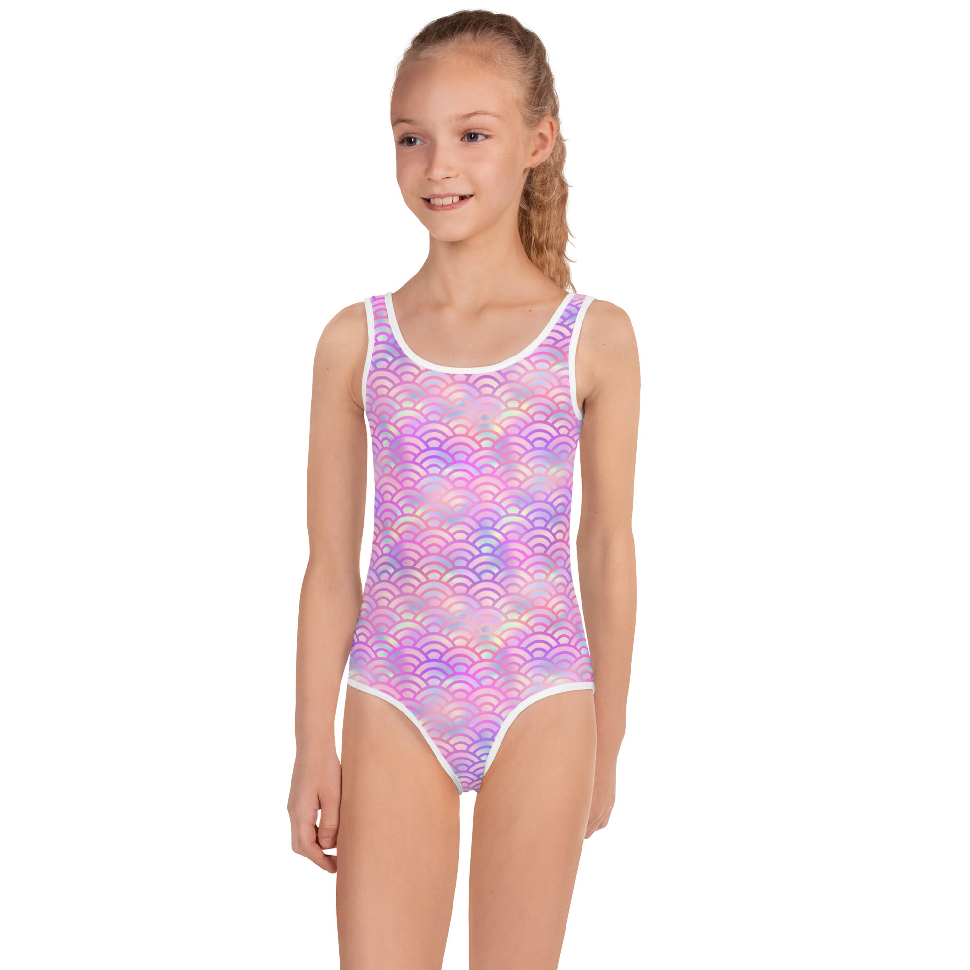 Kids Swimsuit- Mermaid Pink