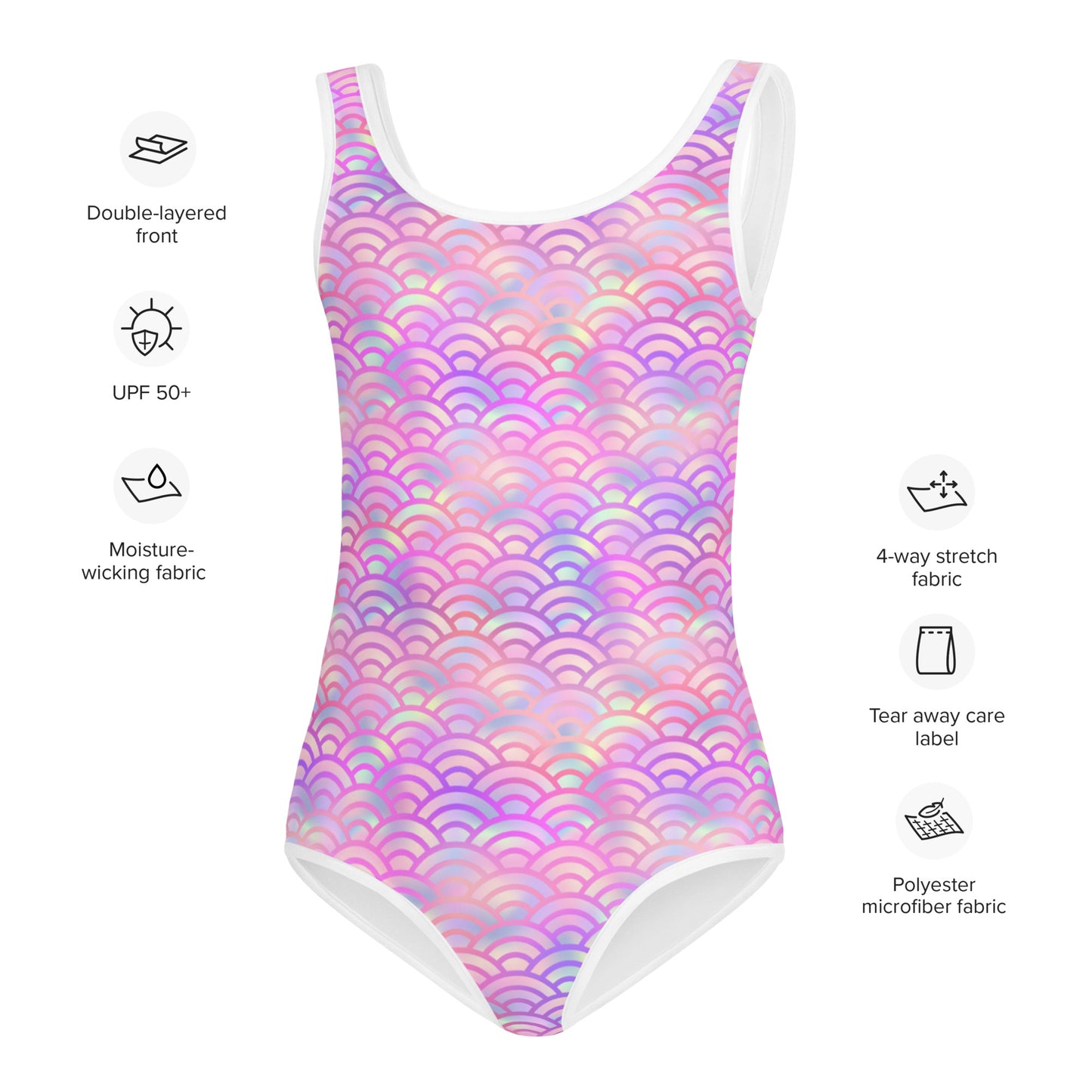 Kids Swimsuit- Mermaid Pink