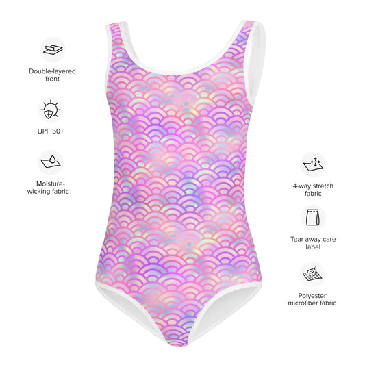 Kids Swimsuit- Mermaid Pink