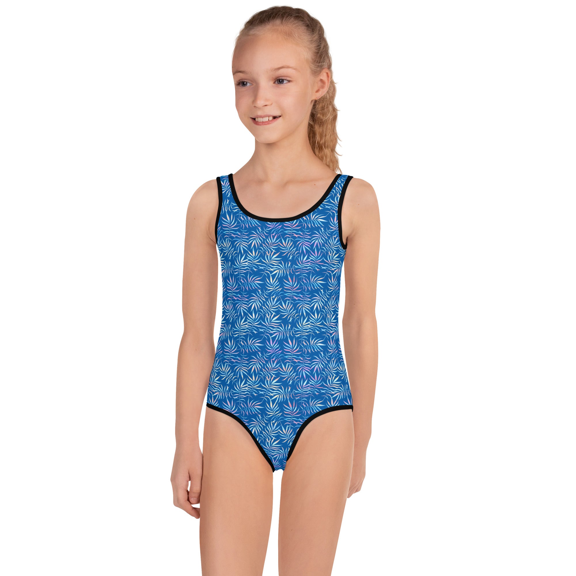 Kids Swimsuit- Summer Tropical Leafs