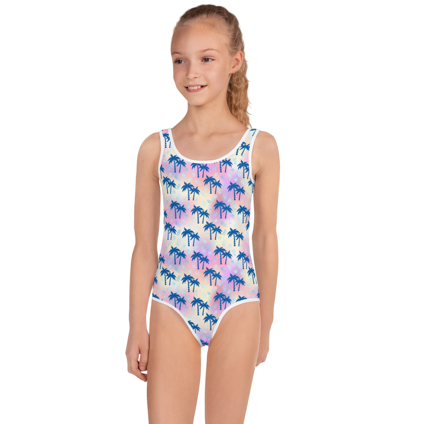 Kids Swimsuit- Summer Palm trees