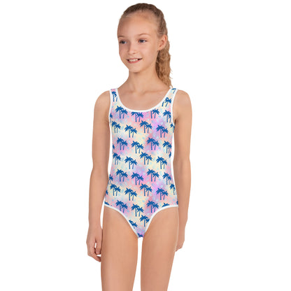 Kids Swimsuit- Summer Palm trees