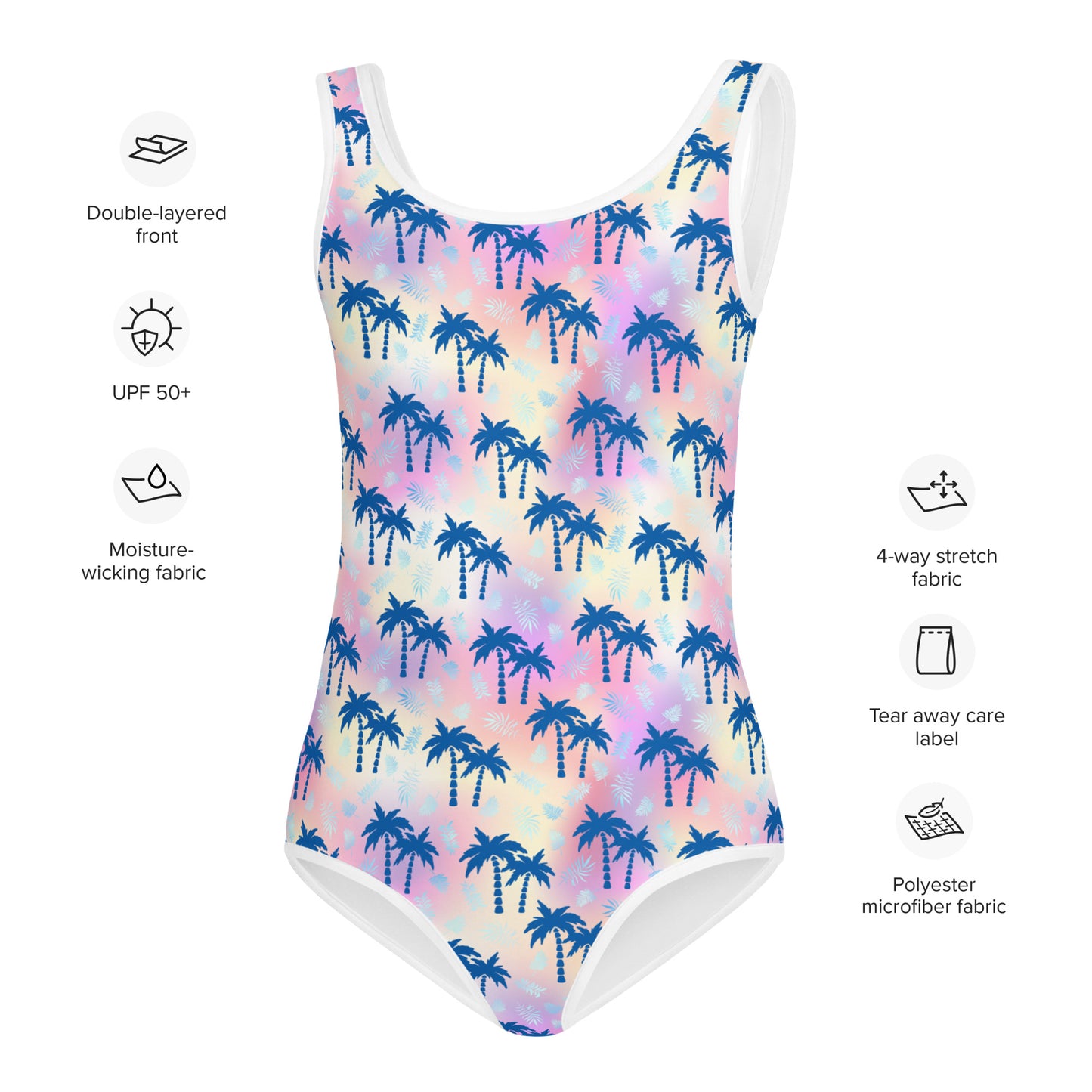 Kids Swimsuit- Summer Palm trees