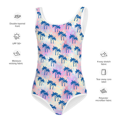 Kids Swimsuit- Summer Palm trees