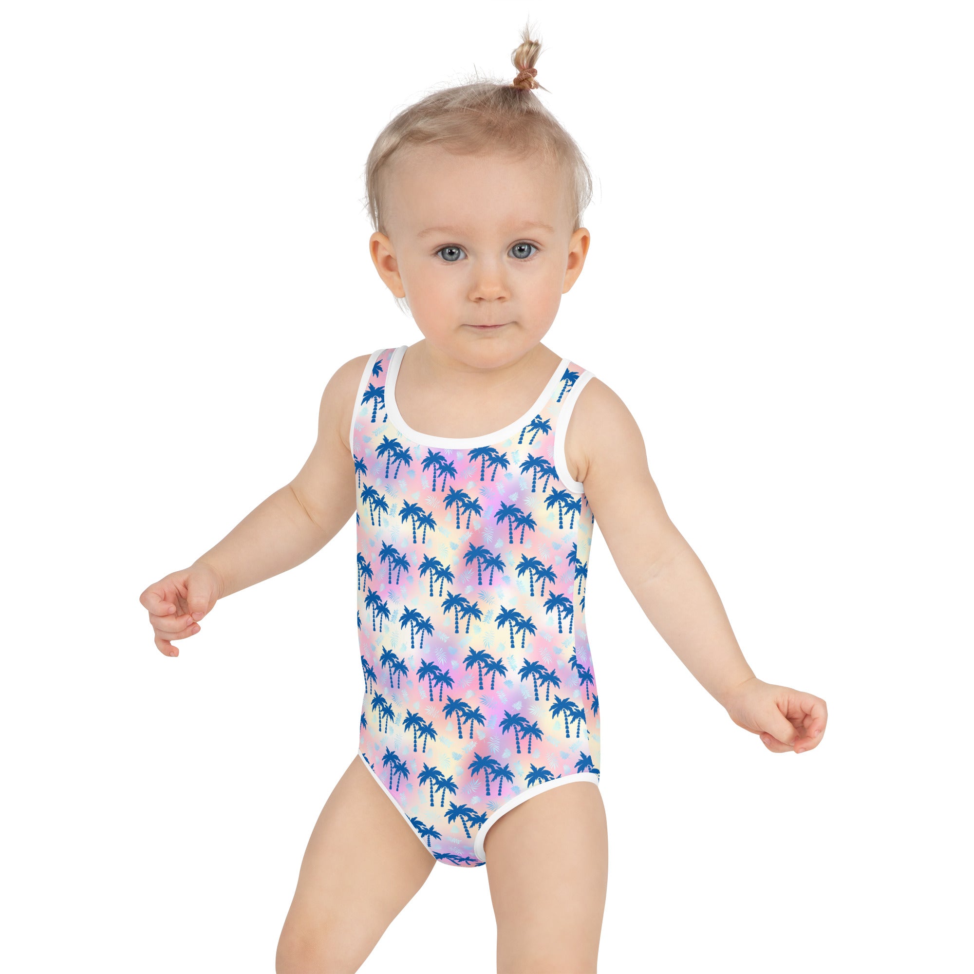 Kids Swimsuit- Summer Palm trees