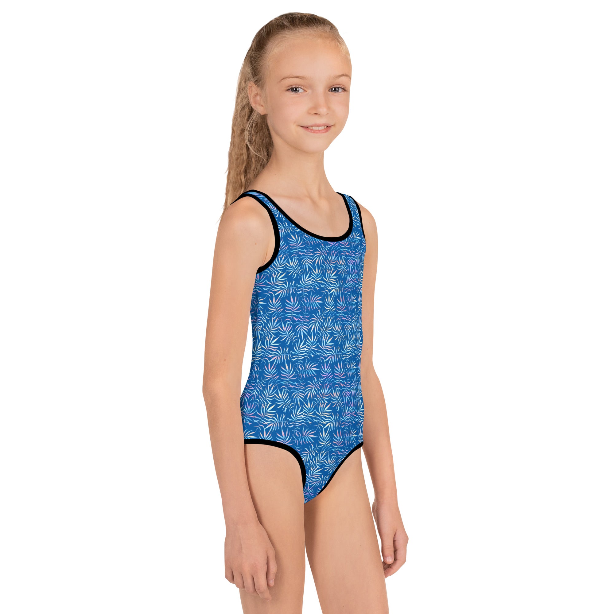 Kids Swimsuit- Summer Tropical Leafs