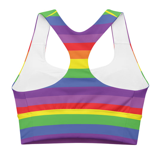 Longline sports bra- Pride Rainbow