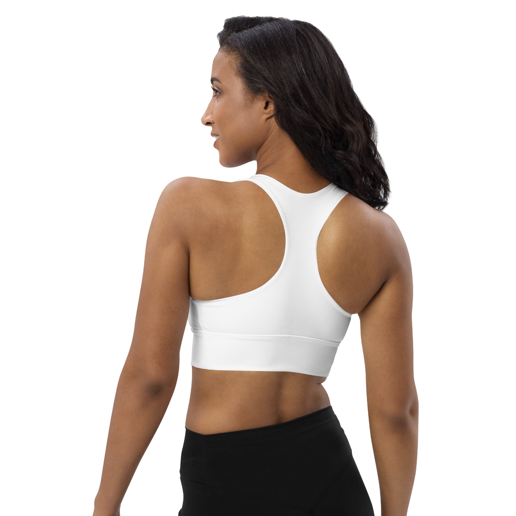 Longline sports bra- White