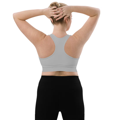 Longline sports bra- Silver