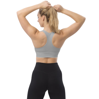 Longline sports bra- Silver