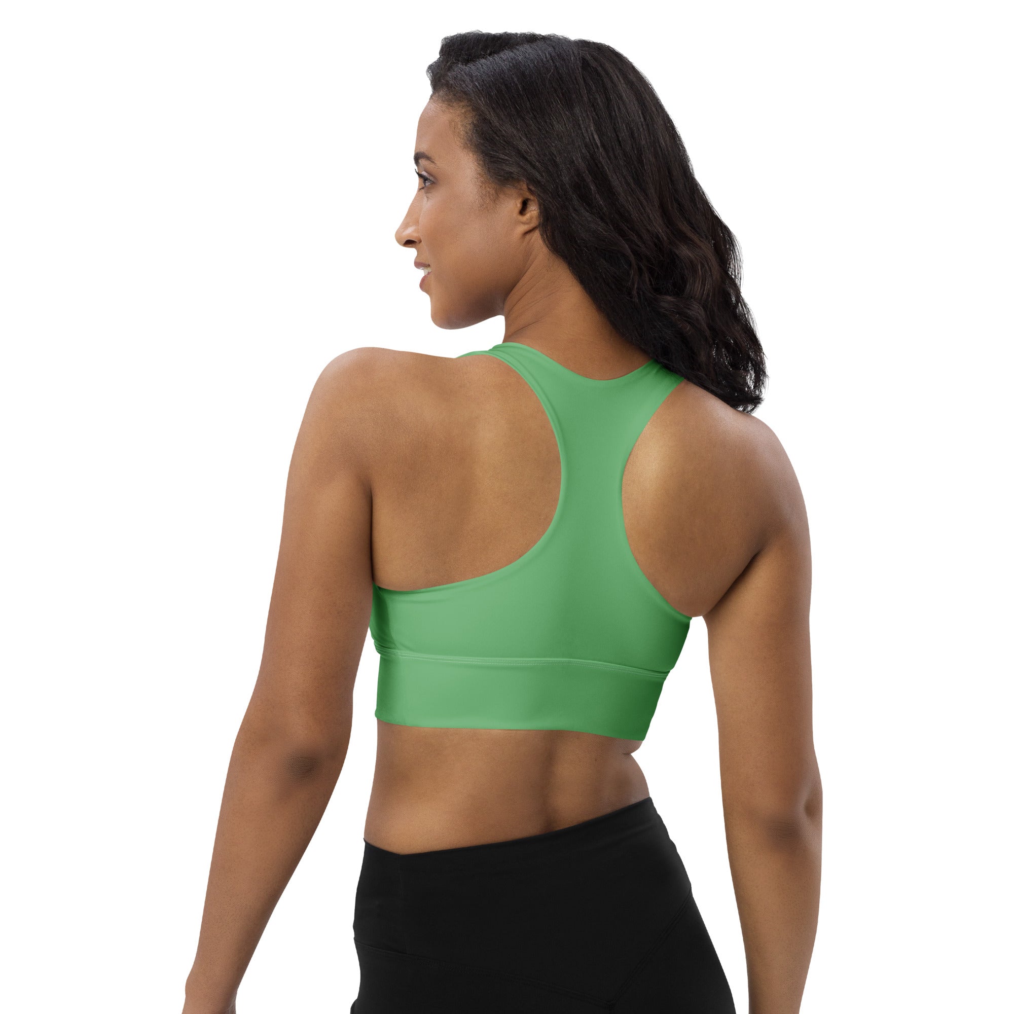 Longline sports bra- Bay Leaf