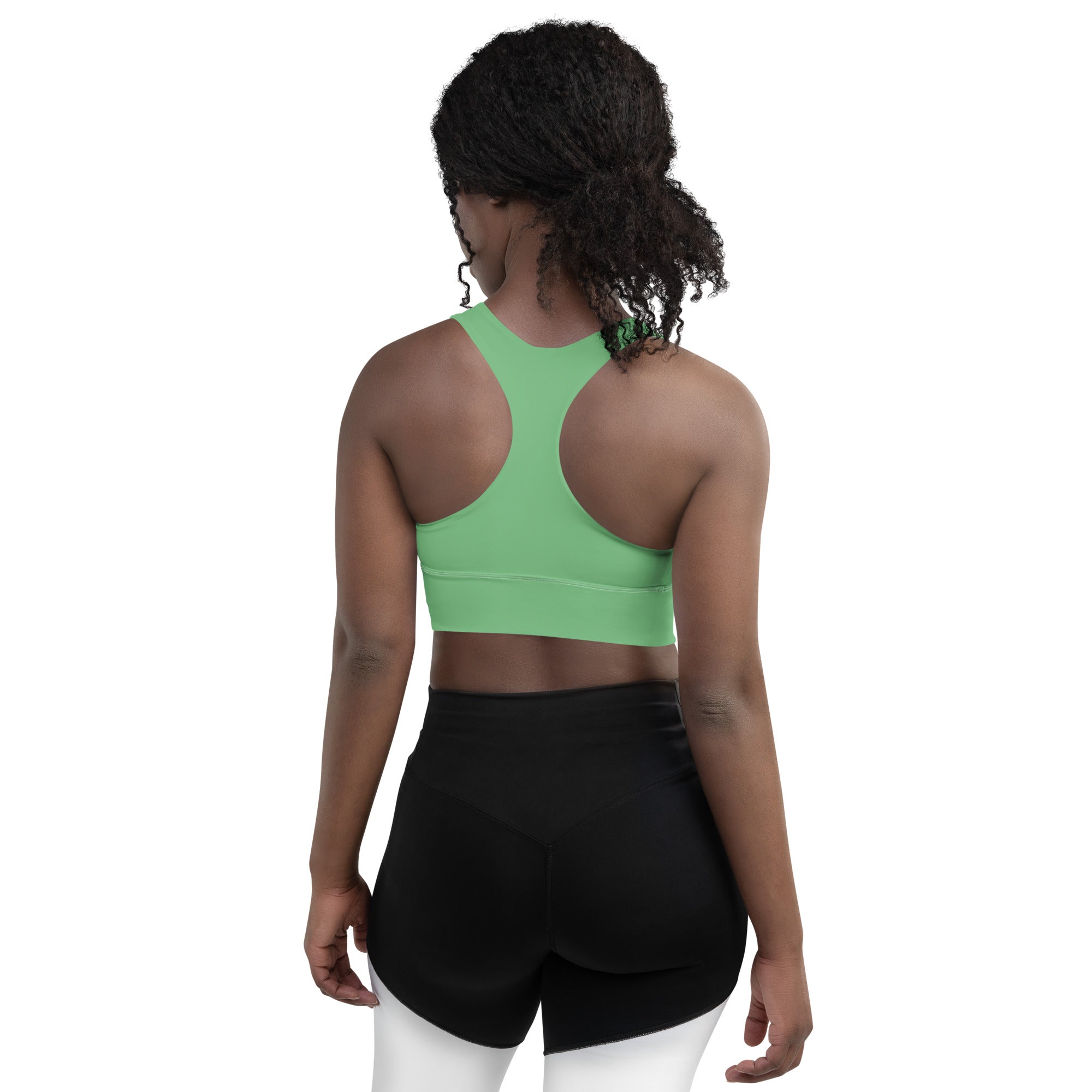 Longline sports bra- Bay Leaf