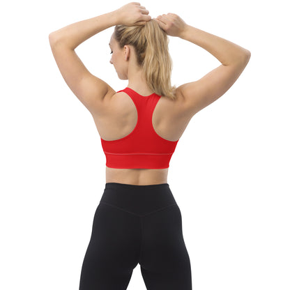 Longline sports bra- Alizarin