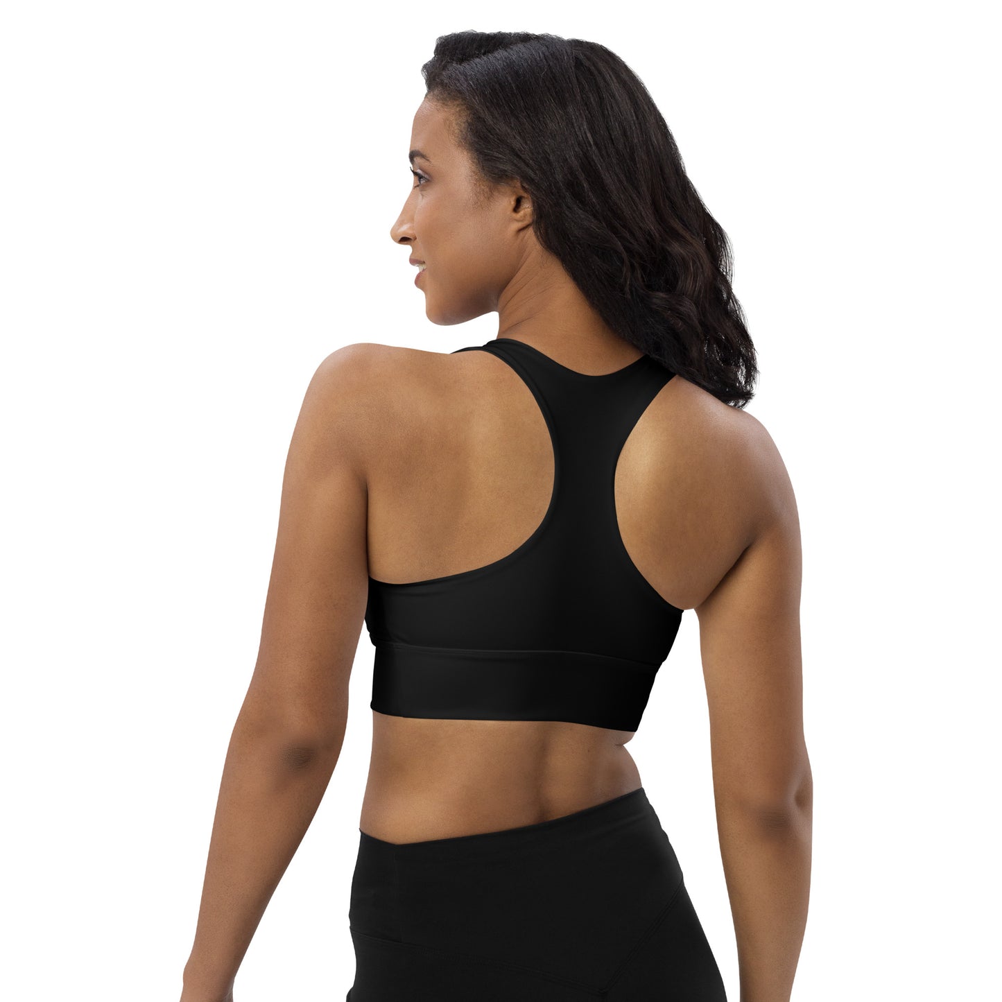 Longline sports bra- Black
