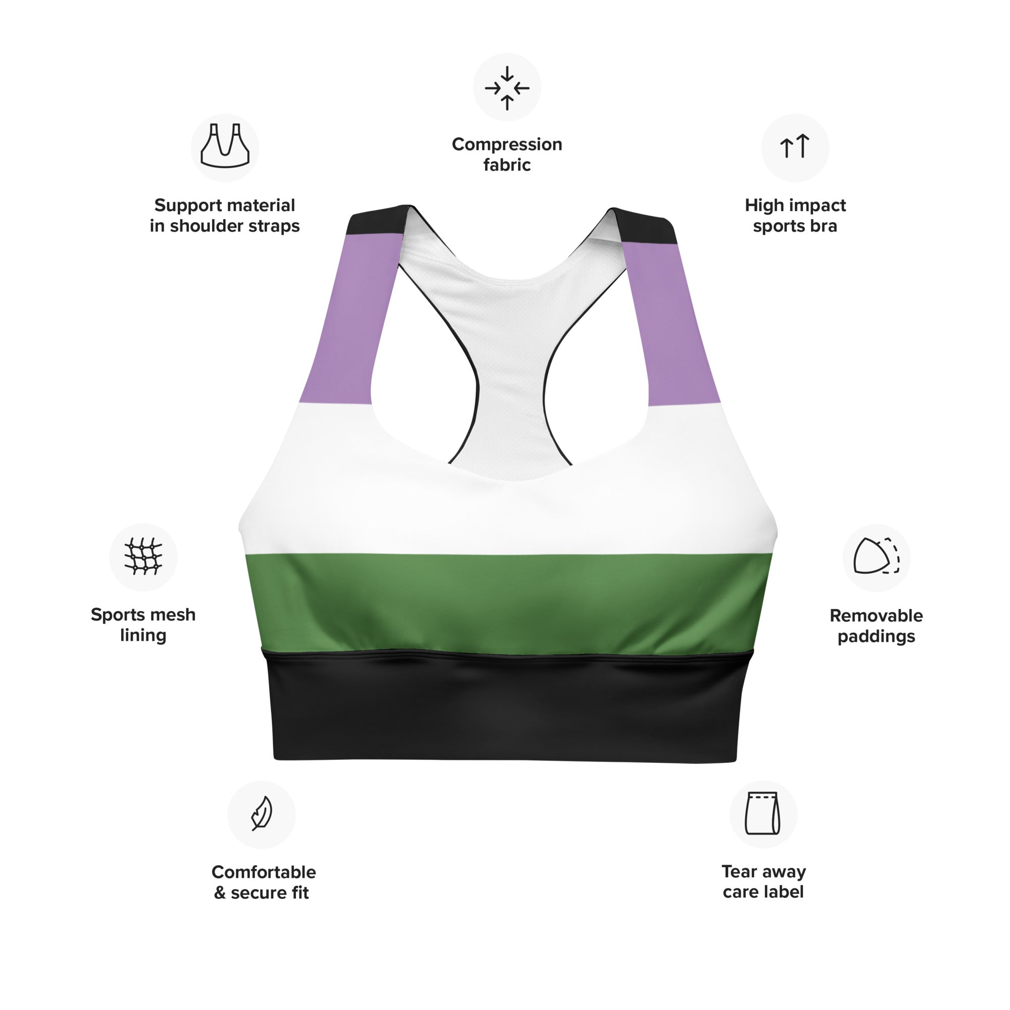 Longline sports bra- Genderqueer