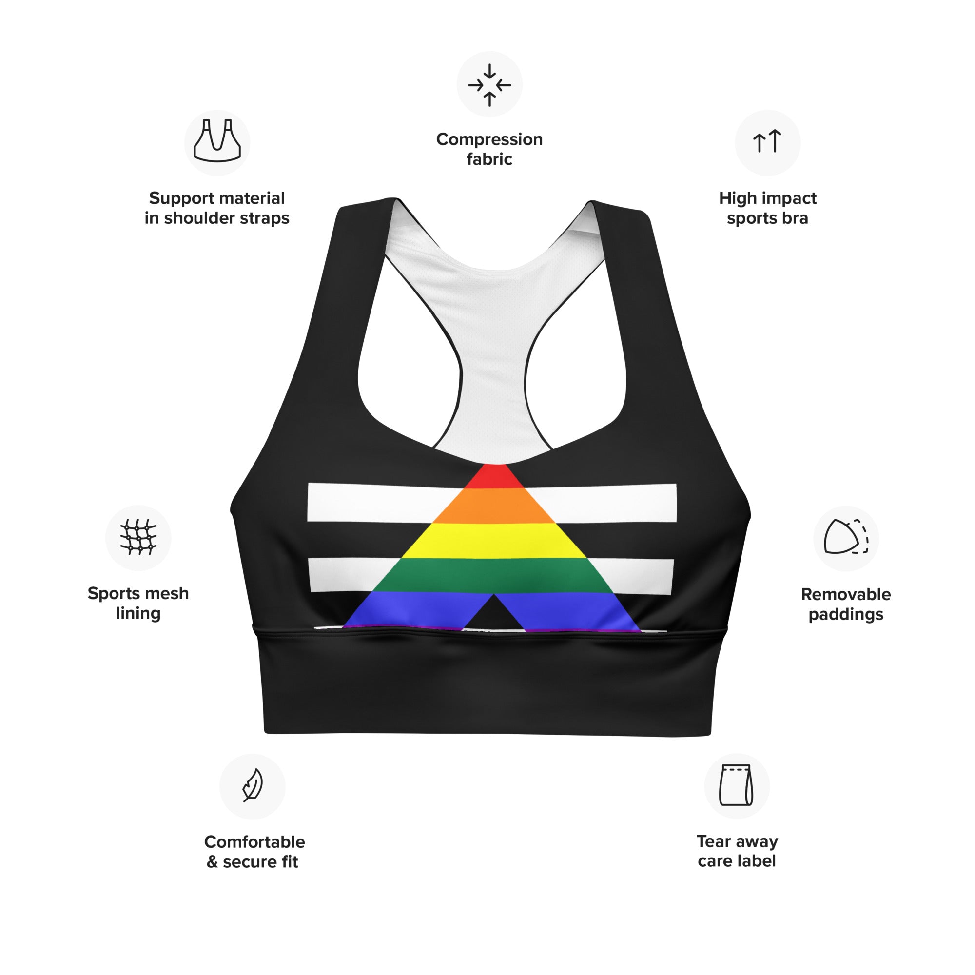 Longline sports bra- Straight ally