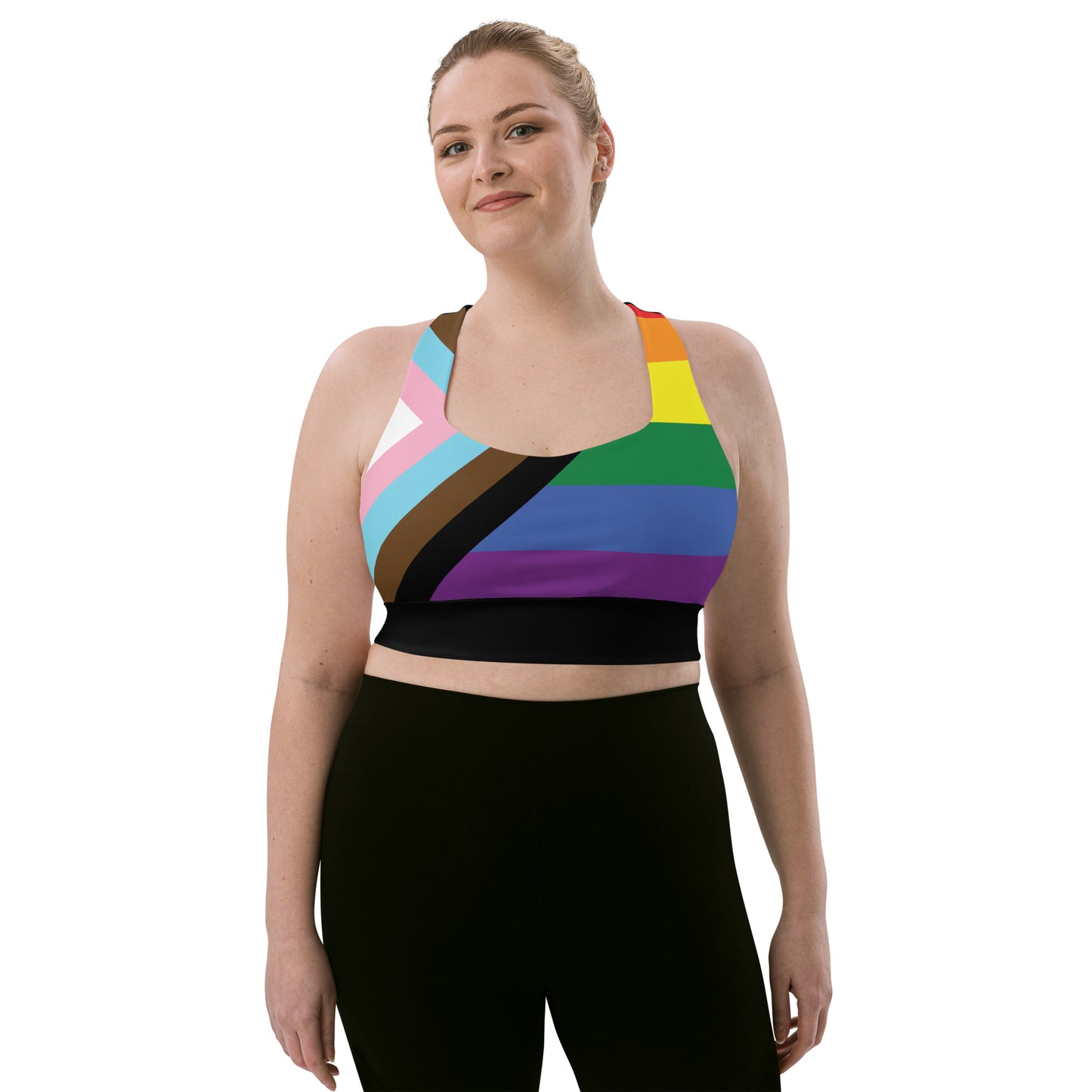 Longline sports bra- Progress Pride