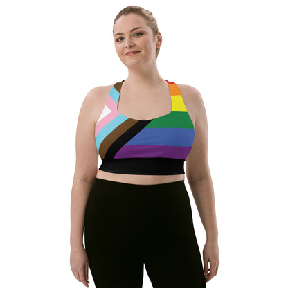 Longline sports bra- Progress Pride