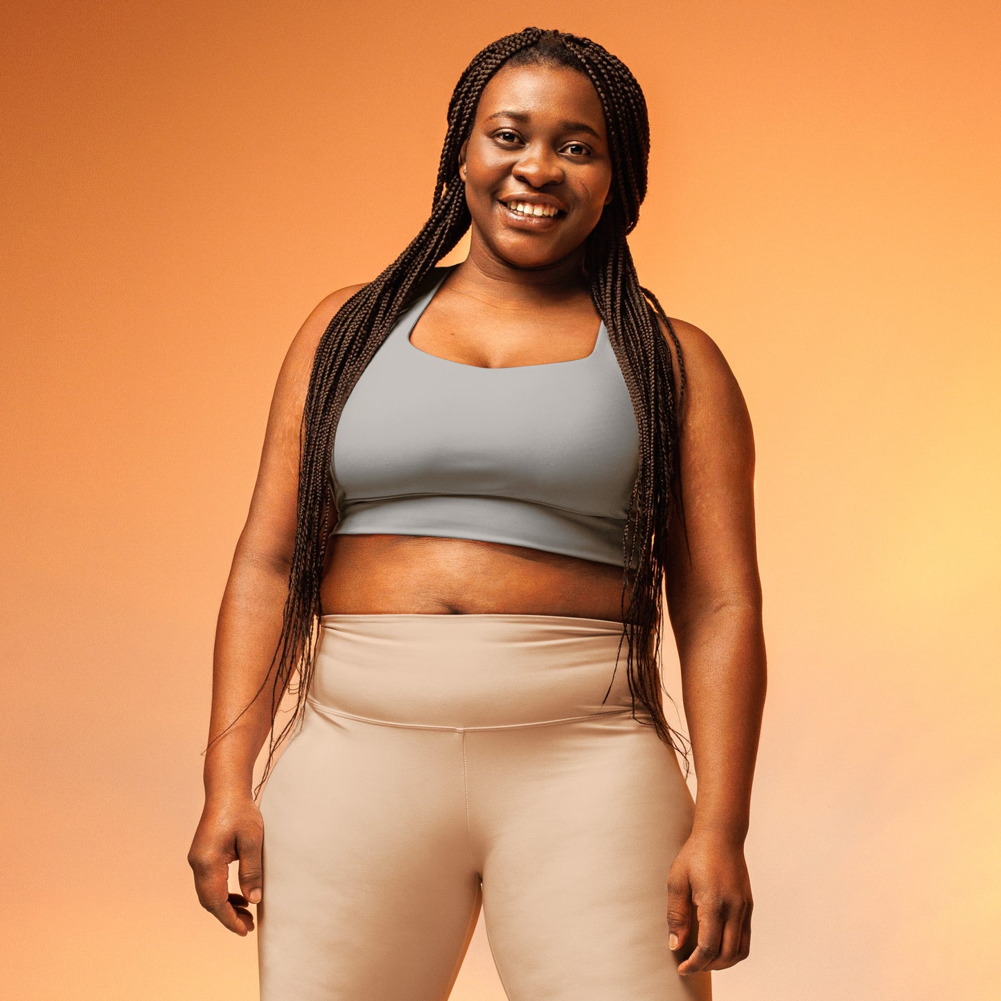 Longline sports bra- Silver