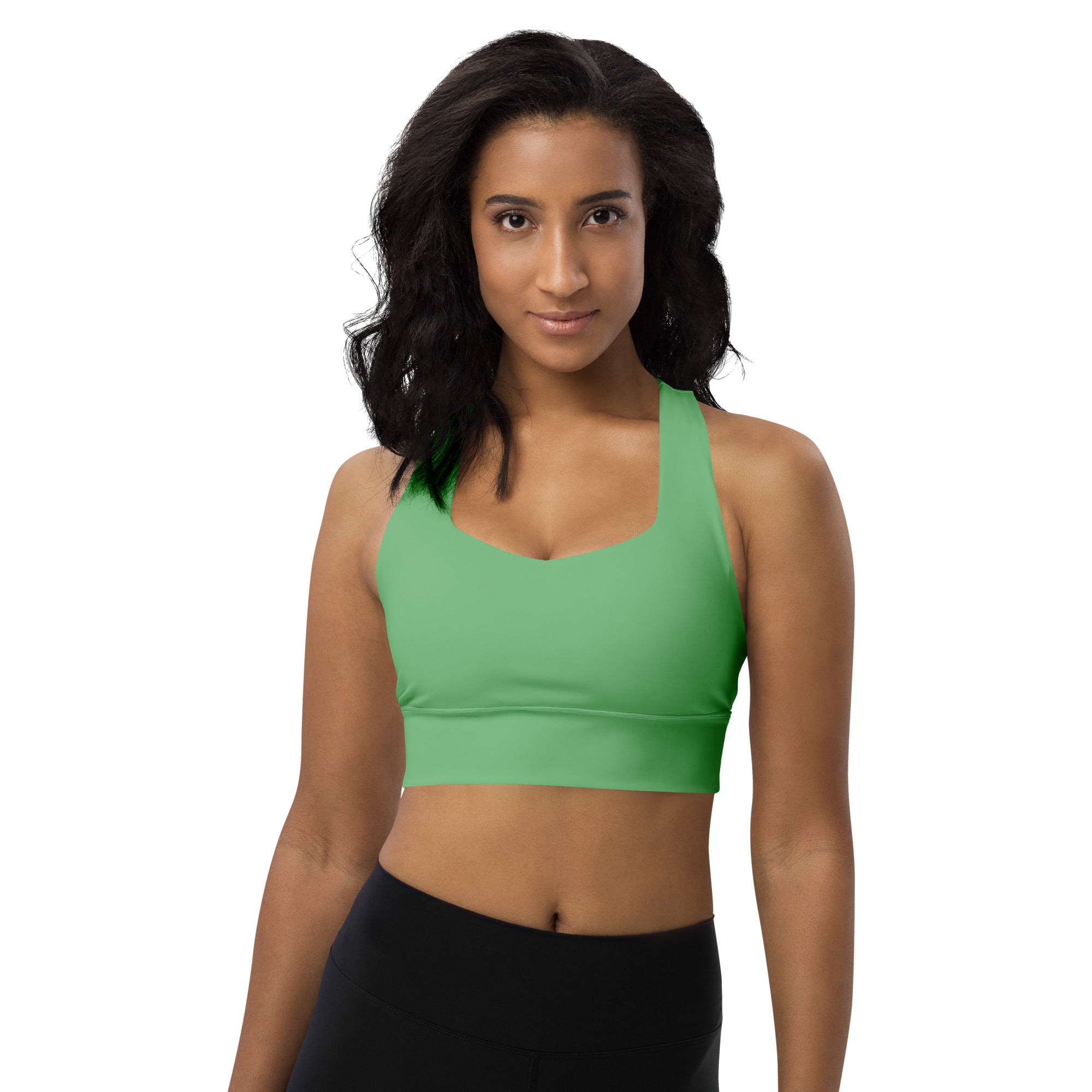 Longline sports bra- Bay Leaf