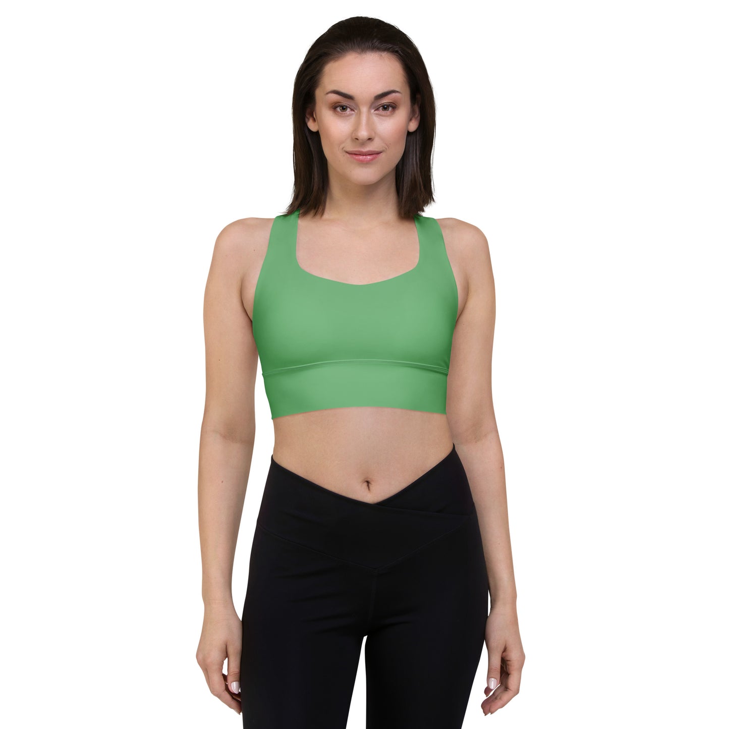 Longline sports bra- Bay Leaf