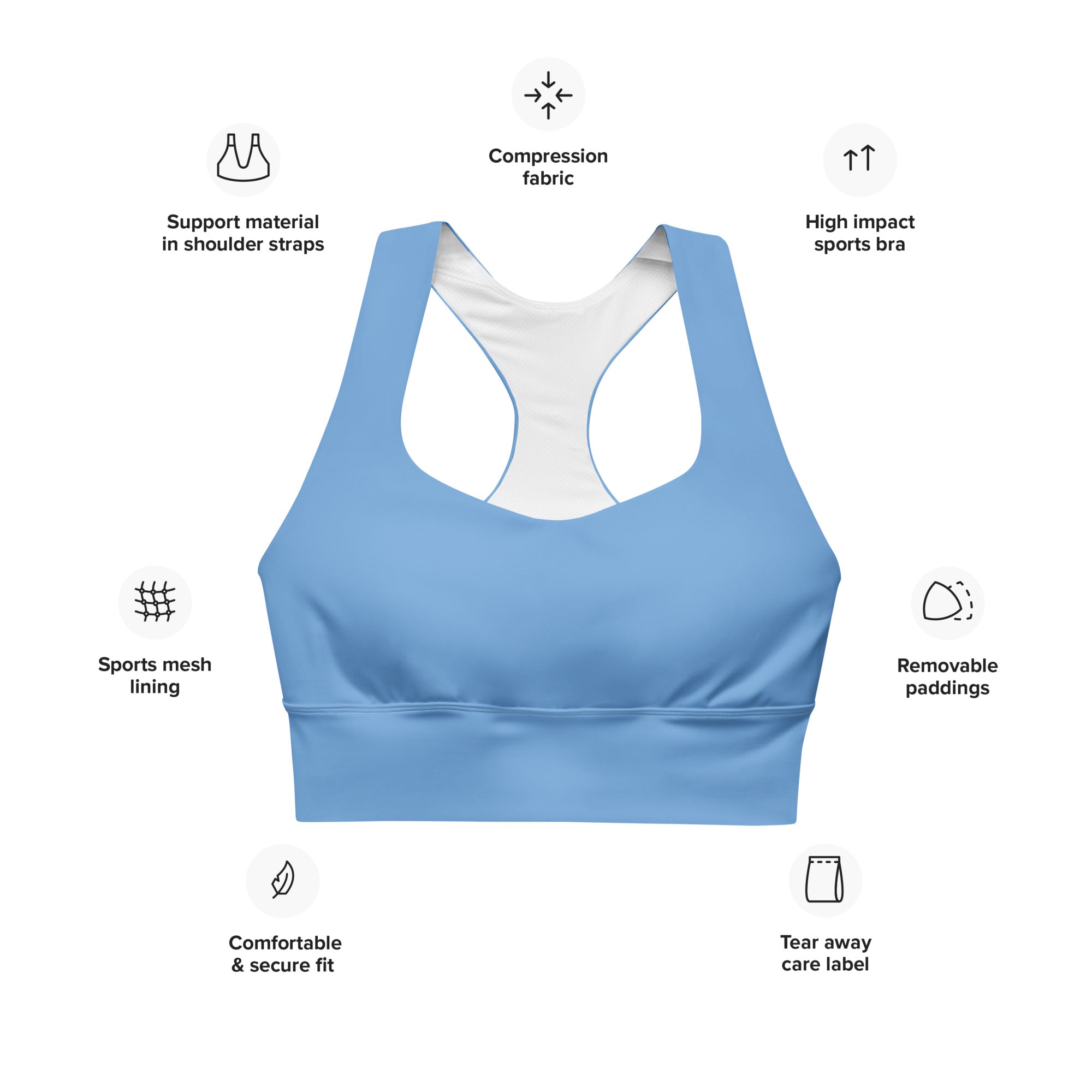 Longline sports bra- Jordy Blue