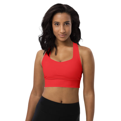 Longline sports bra- Alizarin